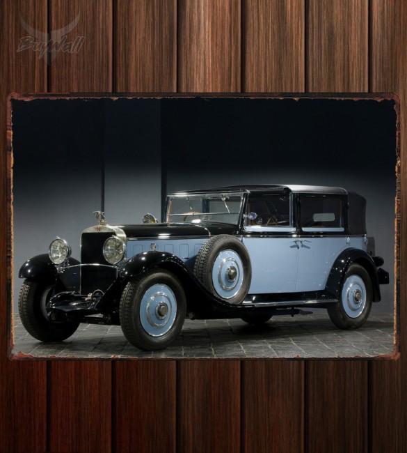 Металлическая табличка Hispano-Suiza H6 Coupe-Chauffeur Landaulet by Chapron Металлическая табличка Hispano-Suiza H6 Coupe-Chauffeur Landaulet by Chapron
